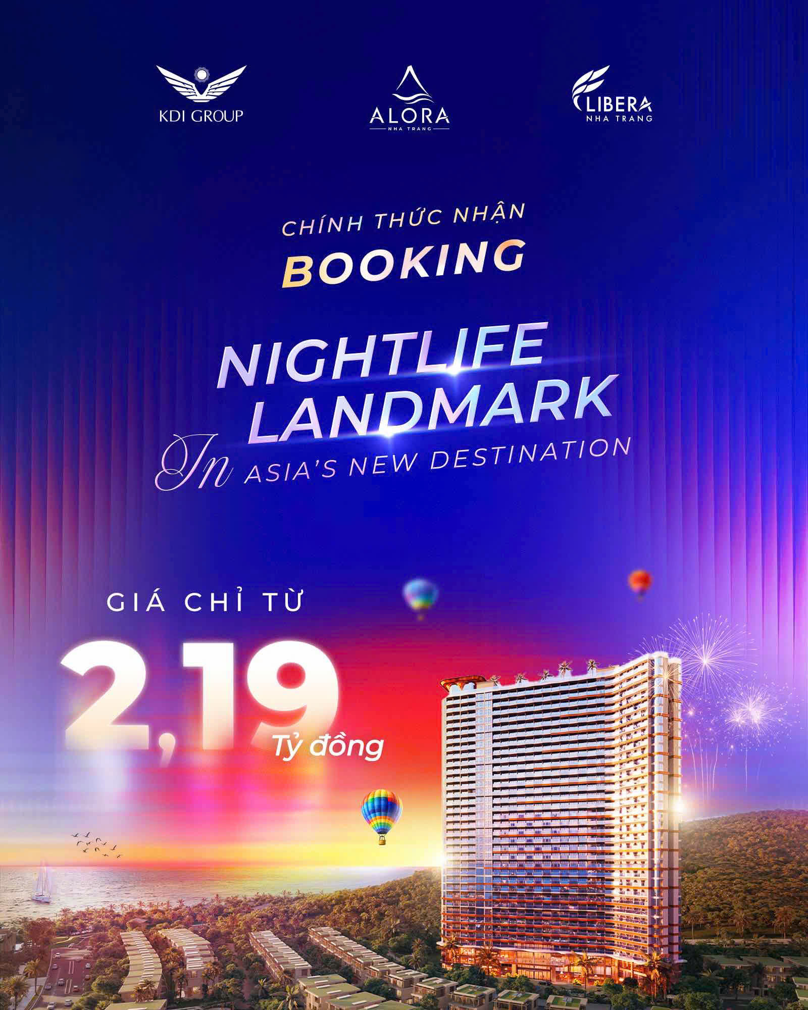 Alora Nha Trang chính thức nhận booking – giá chỉ từ 2,19 tỷ đồng